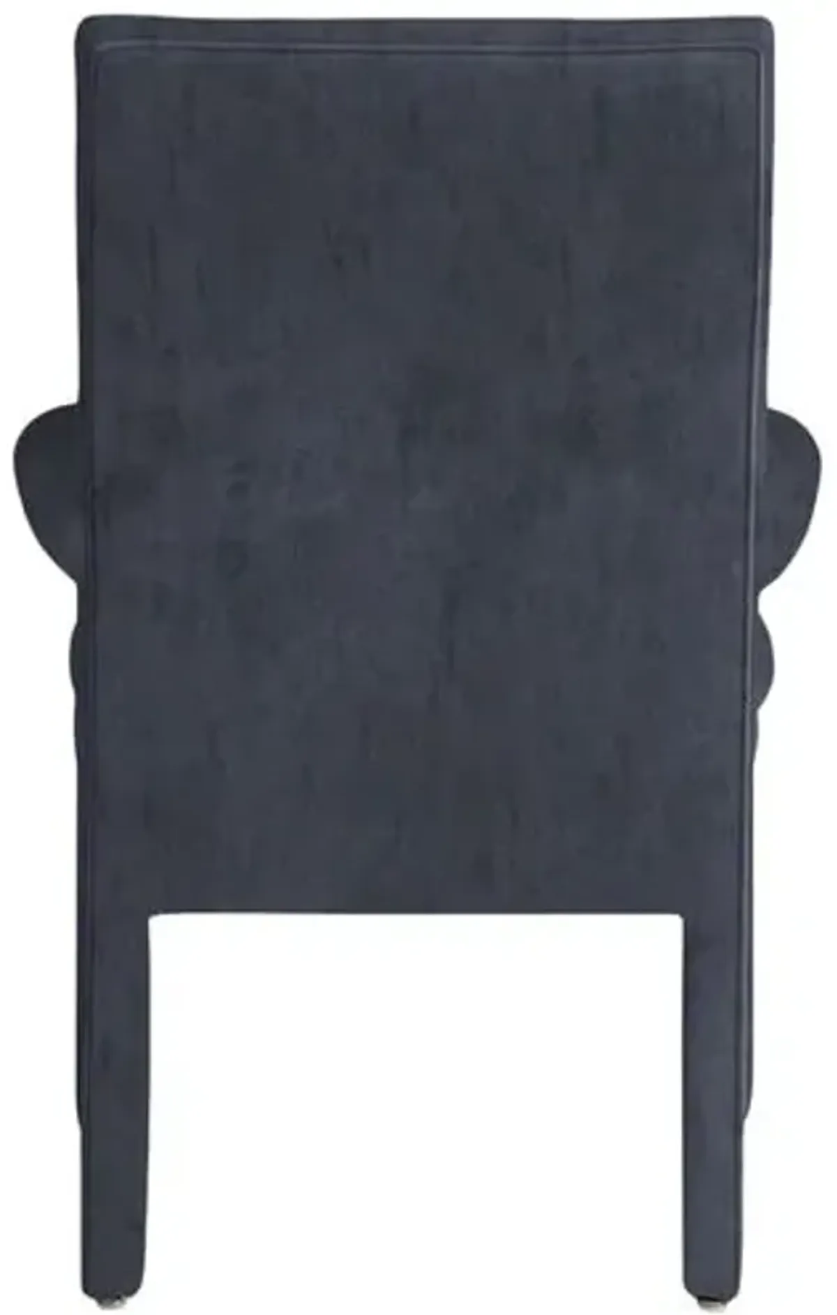 Monroe Armchair - Crypton Velvet - Handcrafted - Blue