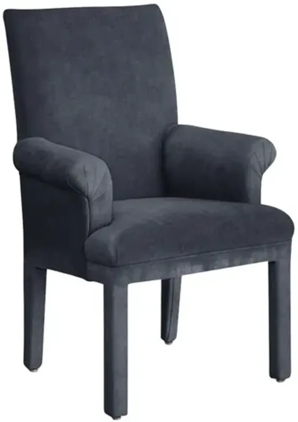 Monroe Armchair - Crypton Velvet - Handcrafted - Blue