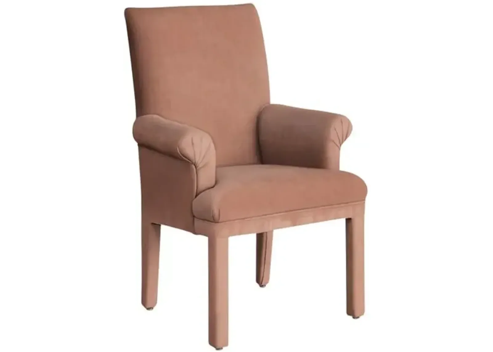 Monroe Armchair - Crypton Velvet - Handcrafted - Pink