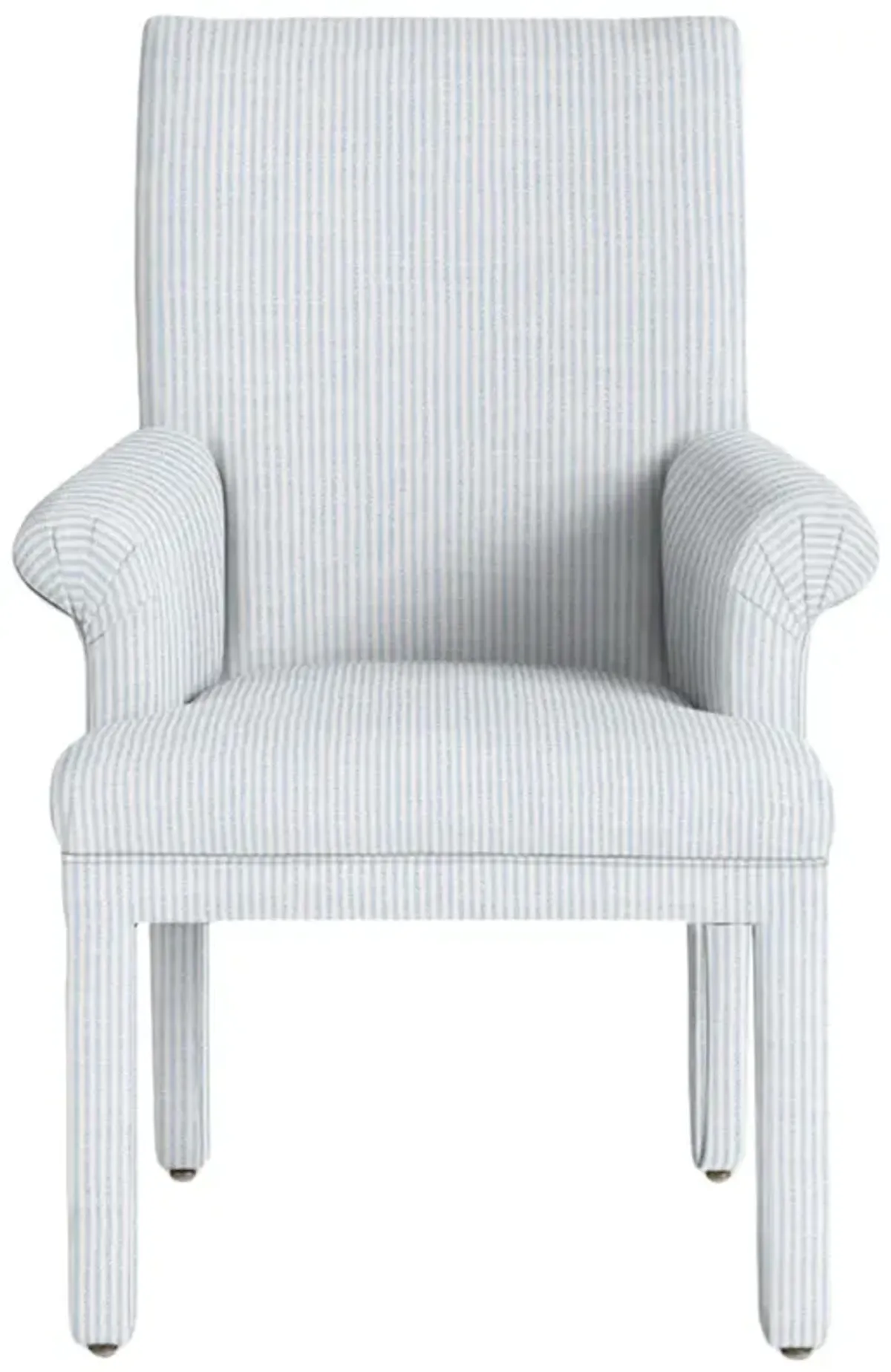 Monroe Armchair, Inside Out Ticking Stripe