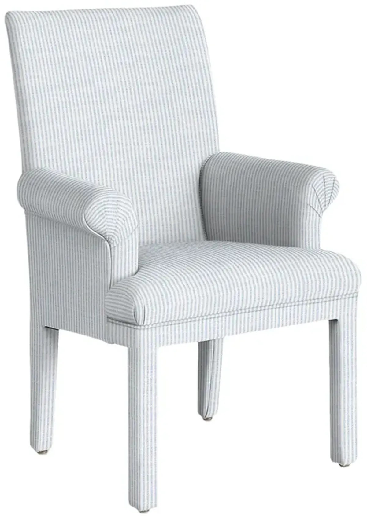 Monroe Armchair, Inside Out Ticking Stripe