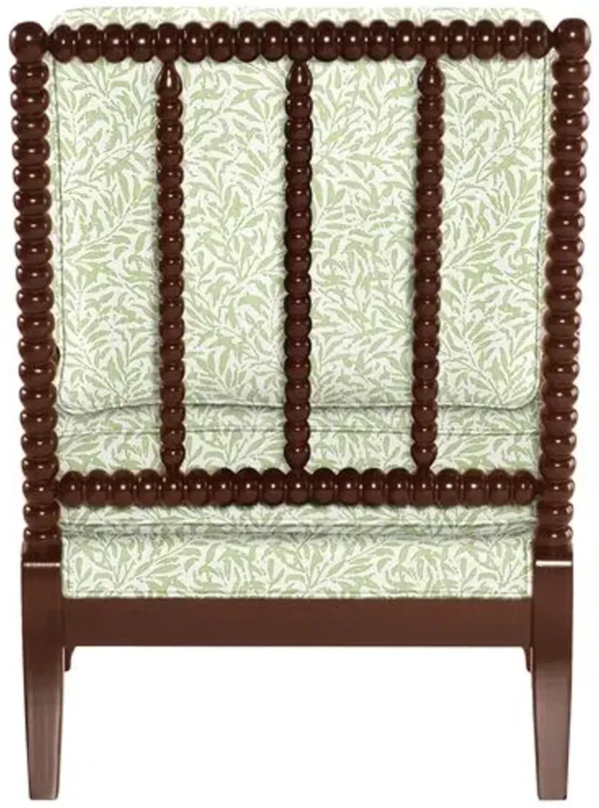 Bankwood Spindle Chair - Lunden Floral - Handcrafted - Green