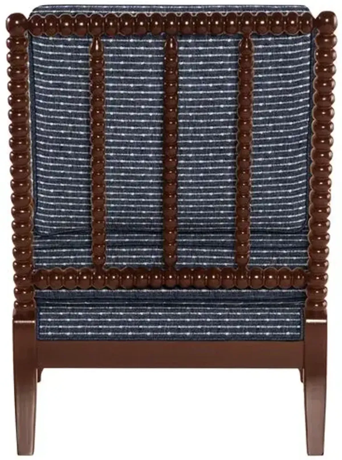 Bankwood Spindle Chair - Marina Stripe - Handcrafted - Blue