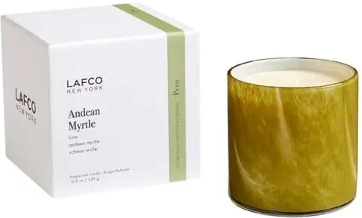 15.5oz Andean Myrtle Candle - LAFCO New York - Green