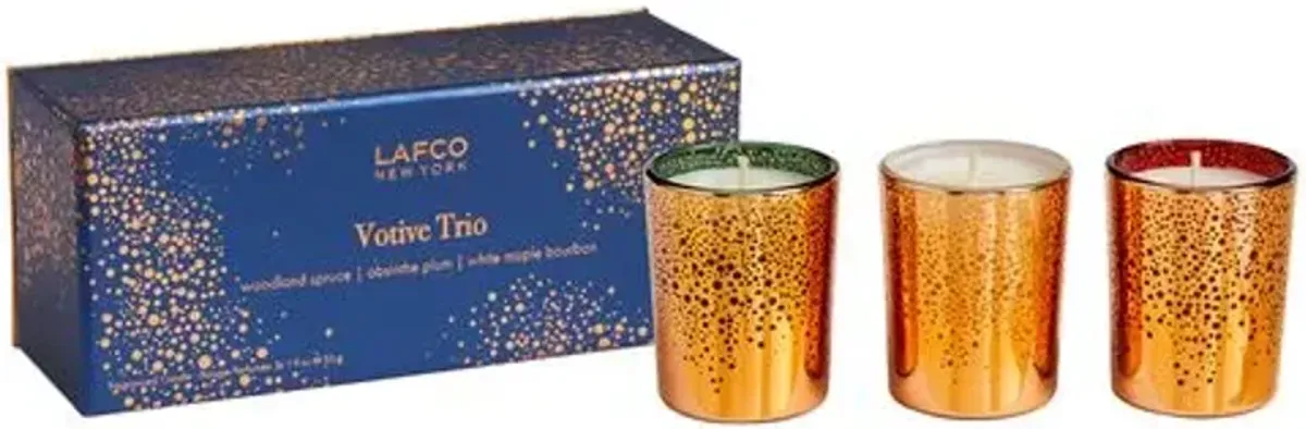 Votive Trio Limited Edition Set - LAFCO New York - Gold