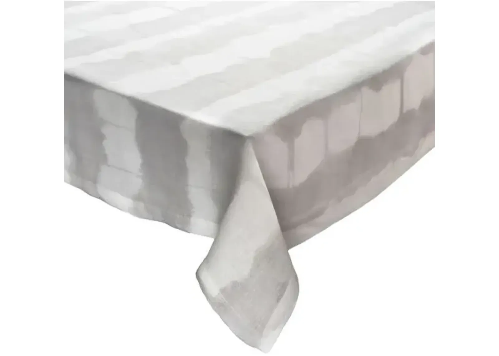 Watercolor Stripe Tablecloth - Kim Seybert - Gray