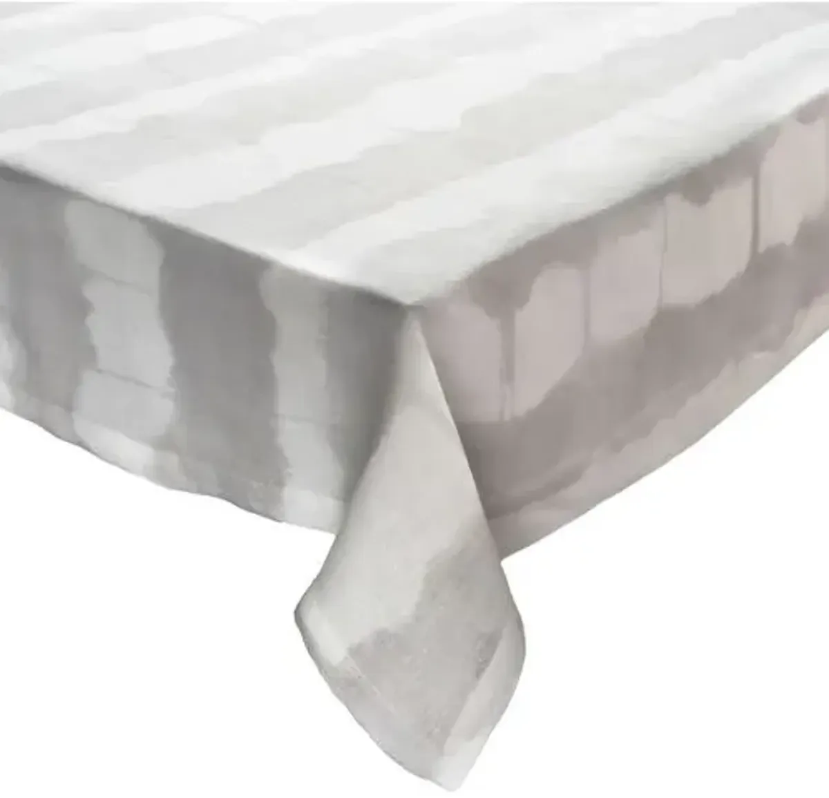 Watercolor Stripe Tablecloth - Kim Seybert - Gray