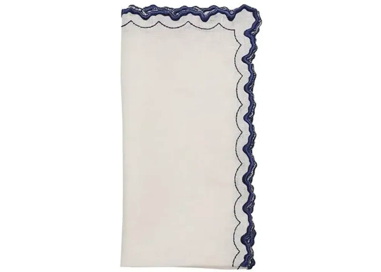 Set of 4 Arches Napkins - Kim Seybert - Blue