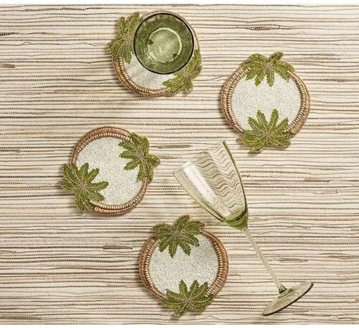 Set of 4 Oasis Coasters - Kim Seybert - Multi