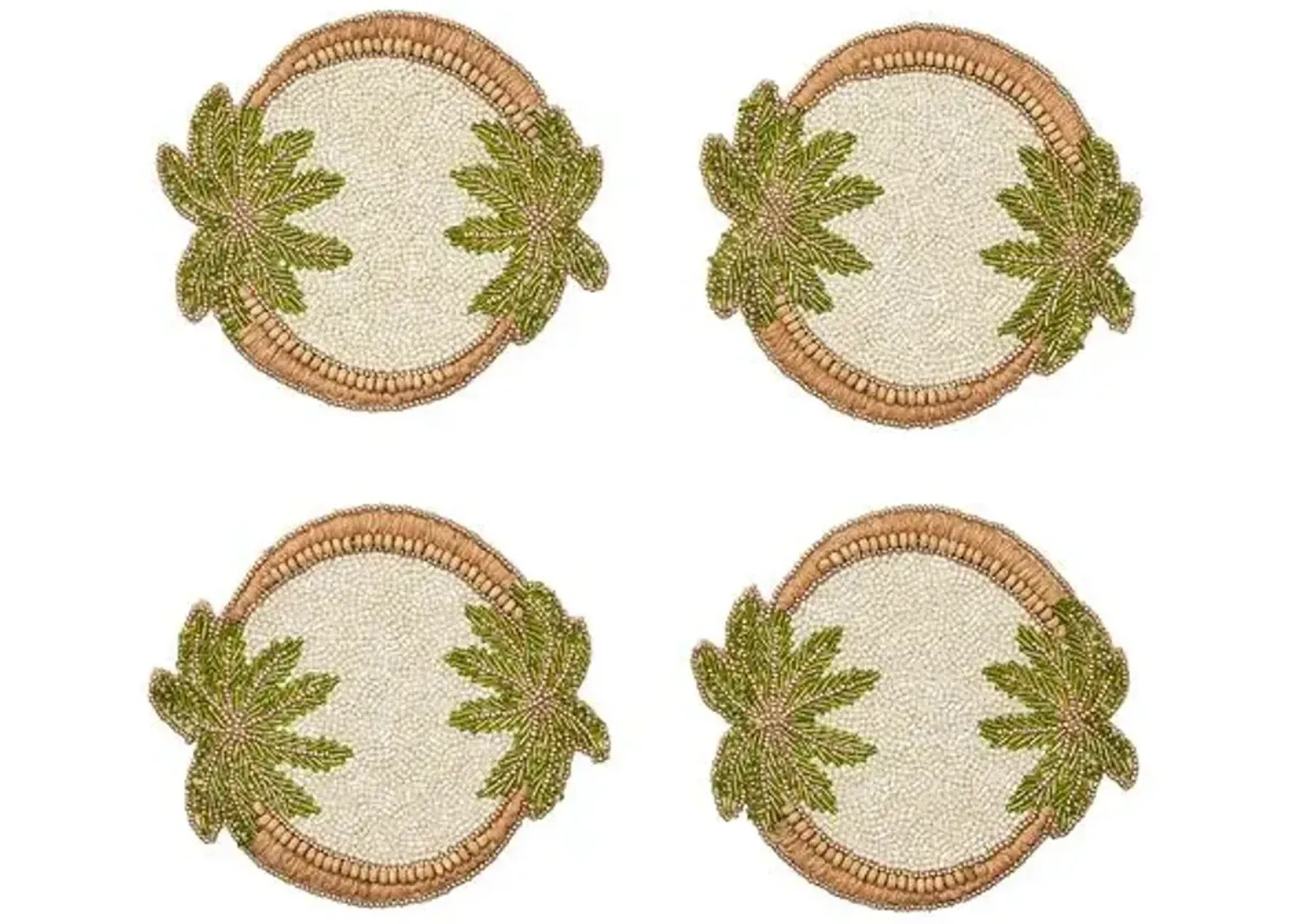 Set of 4 Oasis Coasters - Kim Seybert - Multi