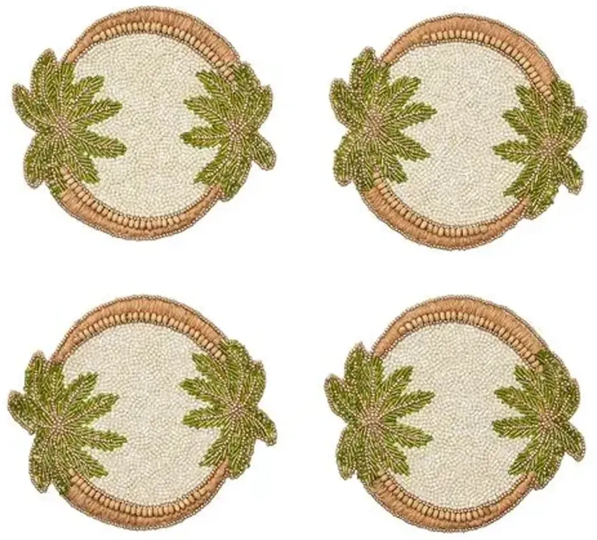 Set of 4 Oasis Coasters - Kim Seybert - Multi