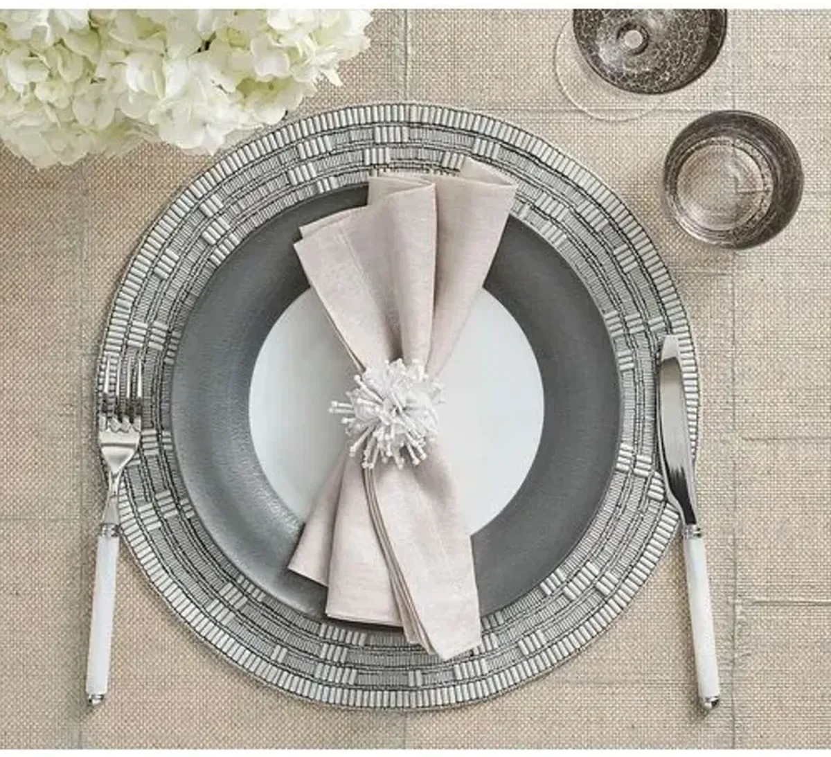 Set of 2 Matrix Placemats - Gray - Kim Seybert