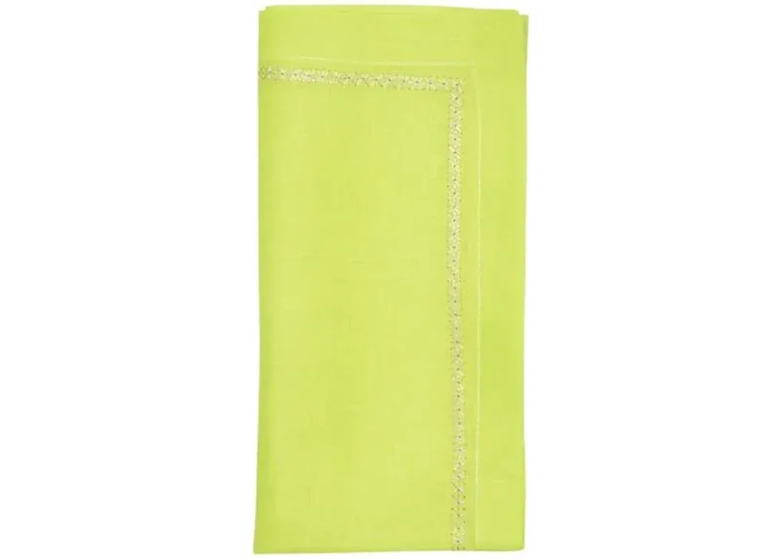 Set of 4 Classic Napkins - Kim Seybert - Yellow