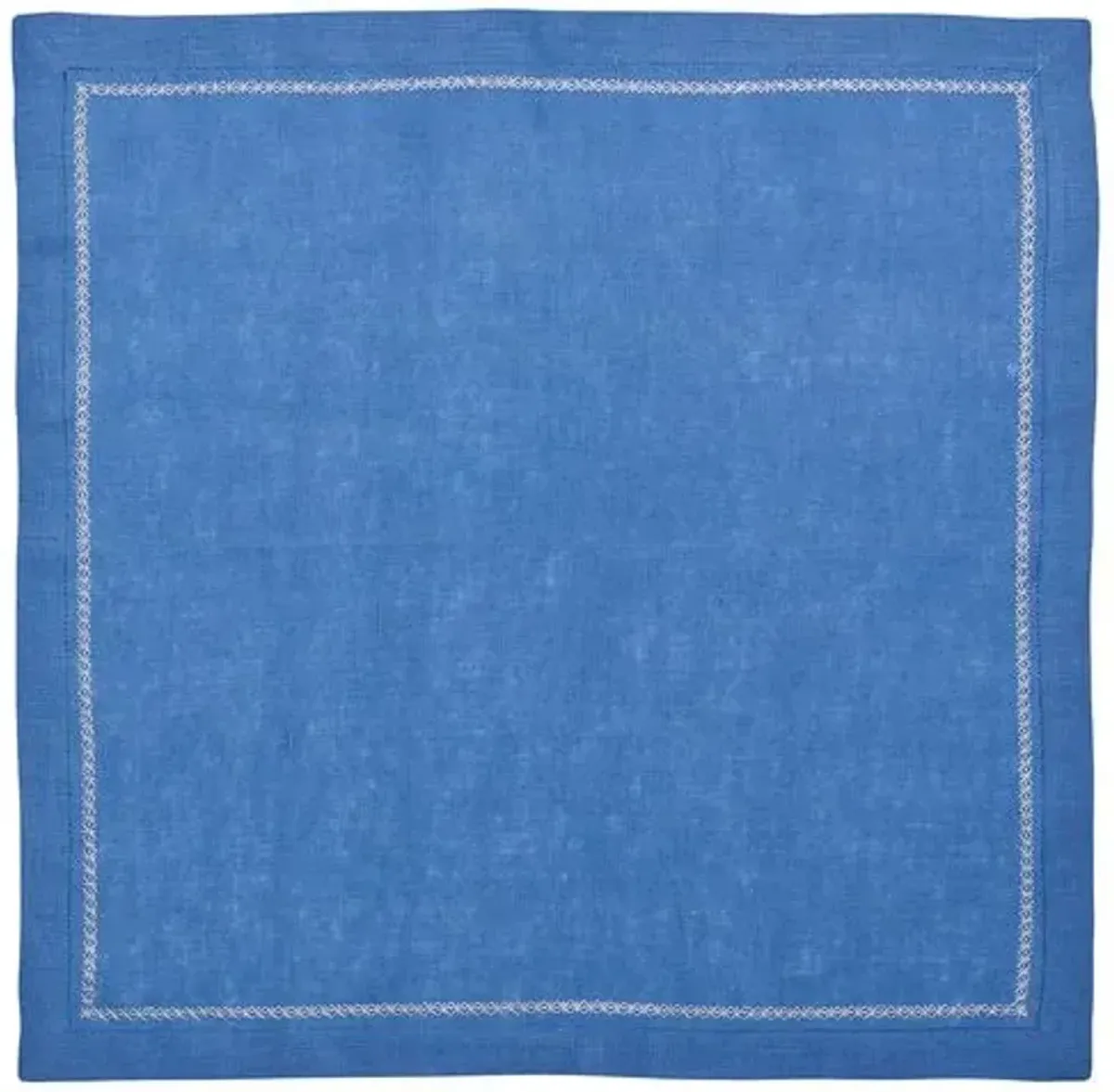 Set of 4 Classic Napkins - Kim Seybert - Blue