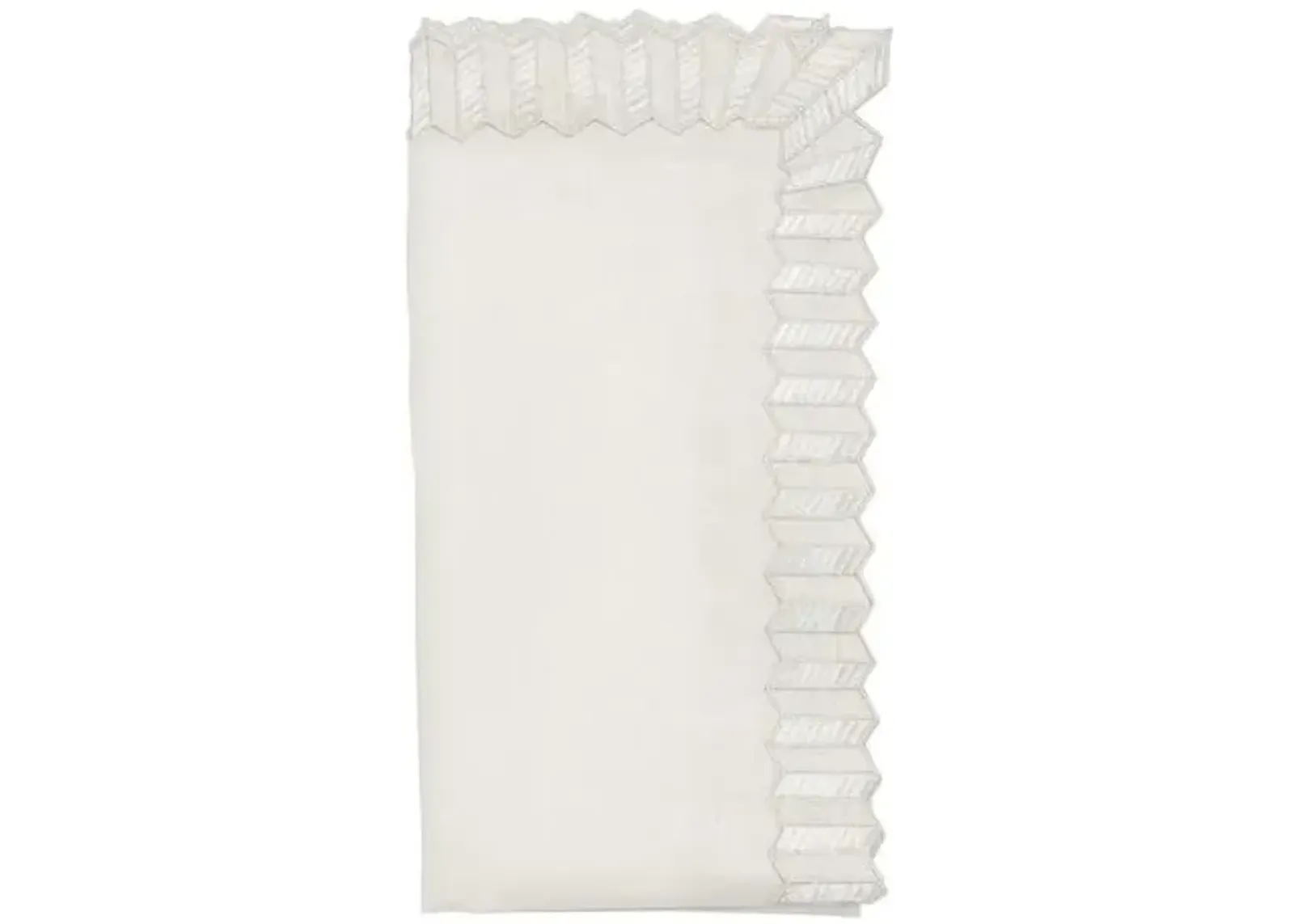 Set of 4 Lumina Napkins - Kim Seybert - White