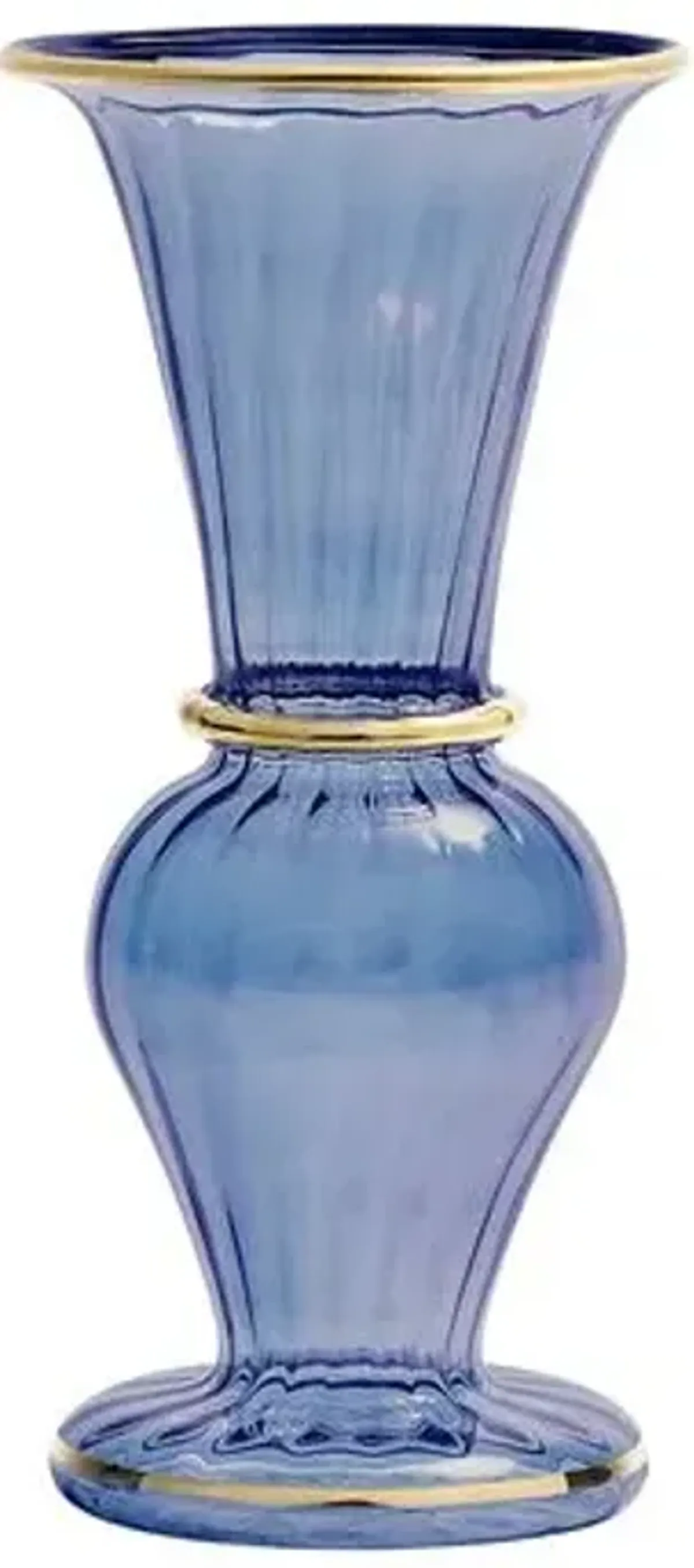 Trumpet Bud Vase - Kim Seybert - Blue