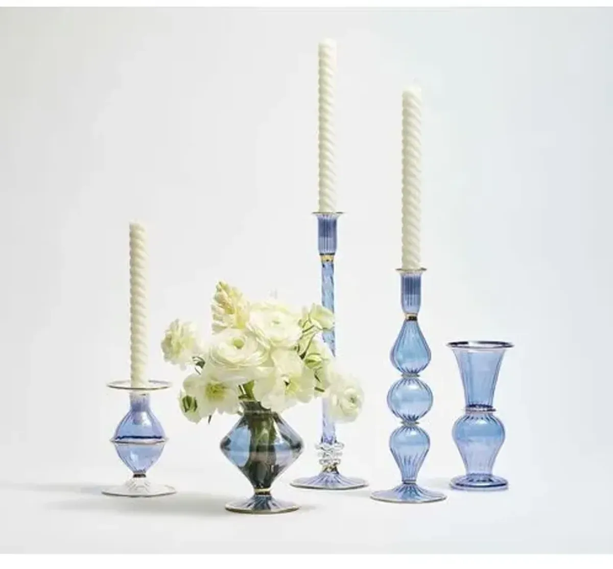 Scallop Bud Vase - Kim Seybert - Blue