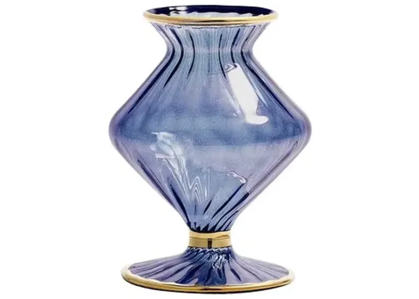 Scallop Bud Vase - Kim Seybert - Blue