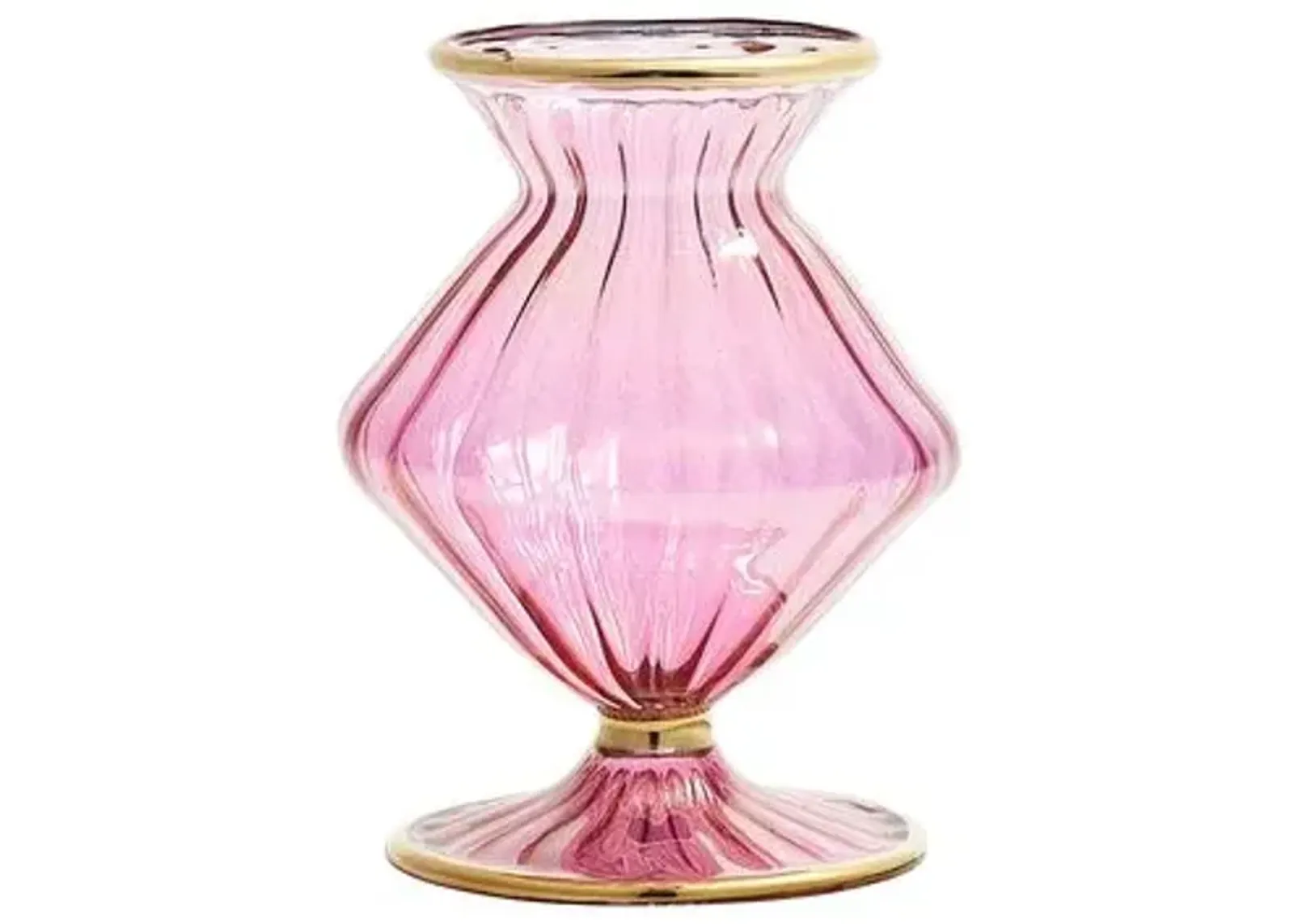 Scallop Bud Vase - Kim Seybert - Pink