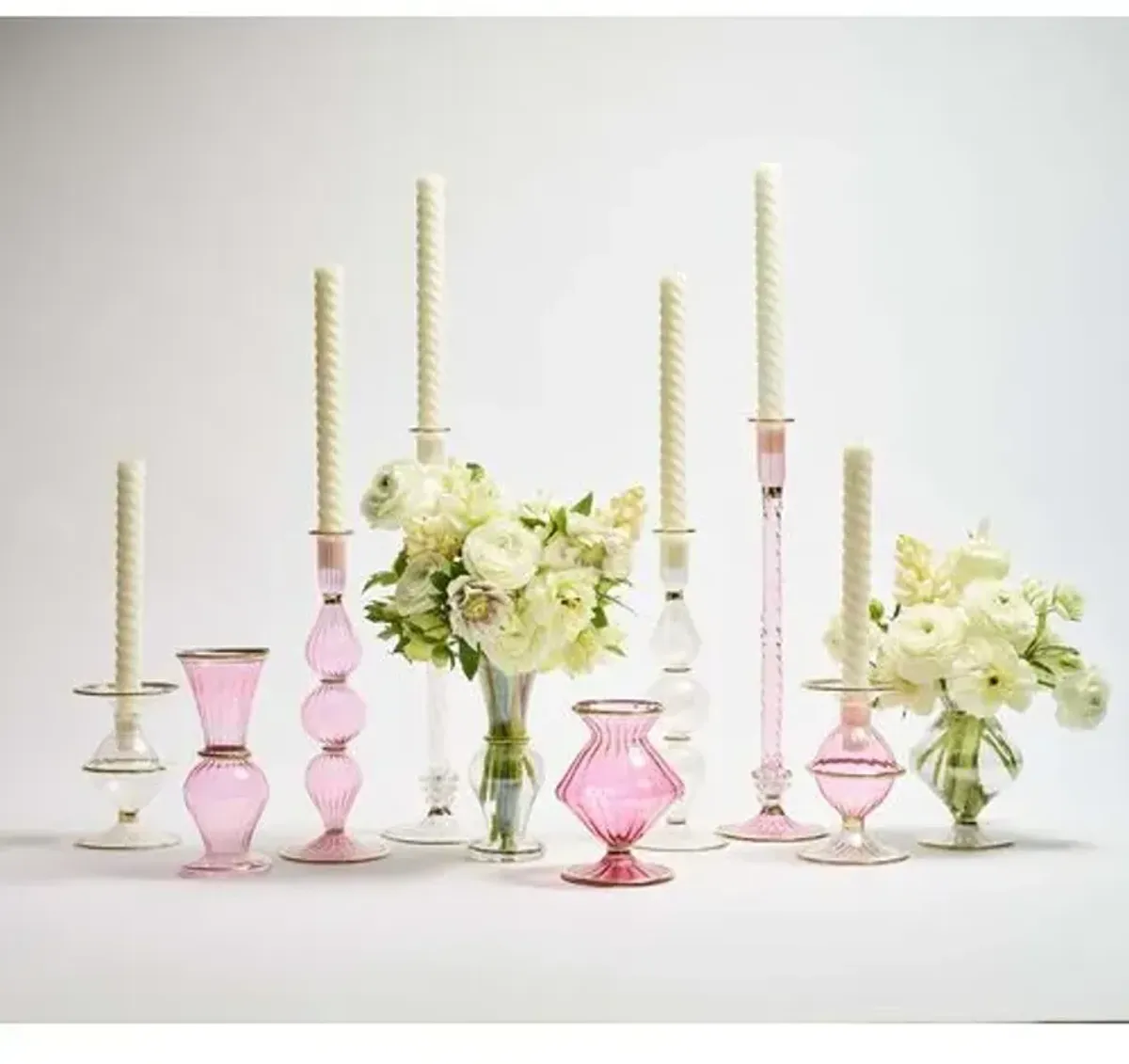 Blossom Candle Holder - Kim Seybert - Clear