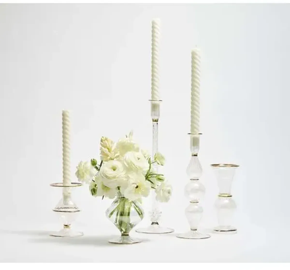 Blossom Candle Holder - Kim Seybert - Clear