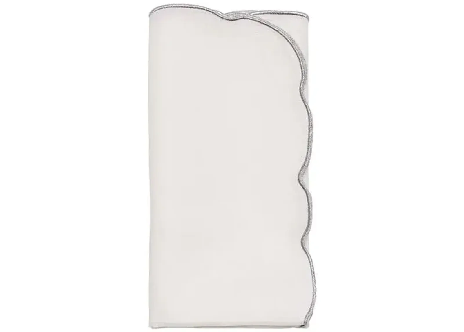 Set of 4 Luminance Napkins - Kim Seybert - Silver