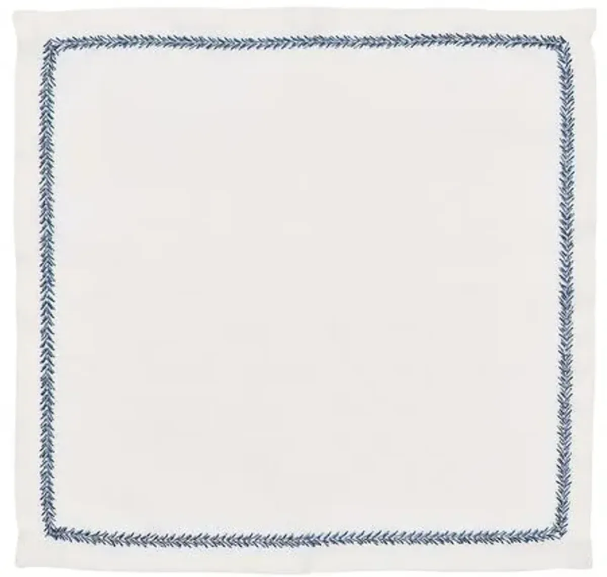 Set of 4 Jardin Napkins - Kim Seybert - Blue