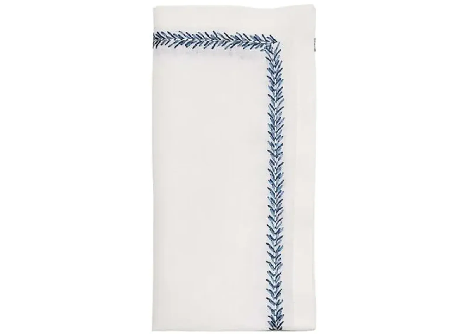 Set of 4 Jardin Napkins - Kim Seybert - Blue