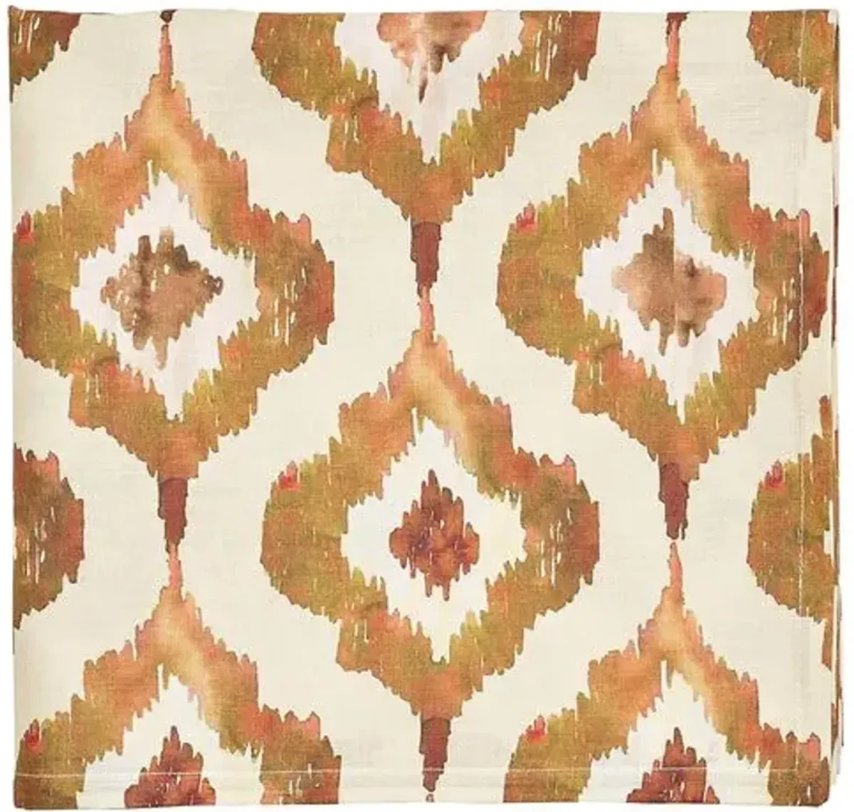 Watercolor Ikat Tablecloth - Kim Seybert - Orange