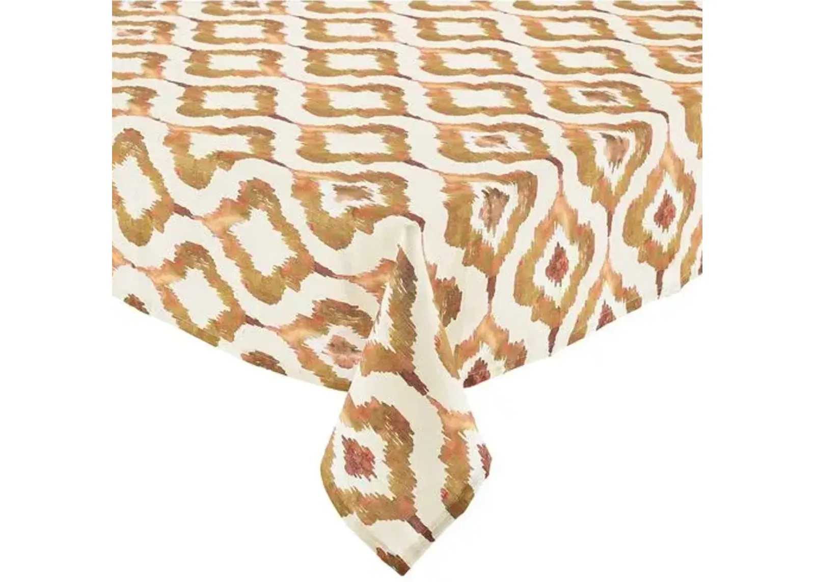 Watercolor Ikat Tablecloth - Kim Seybert - Orange