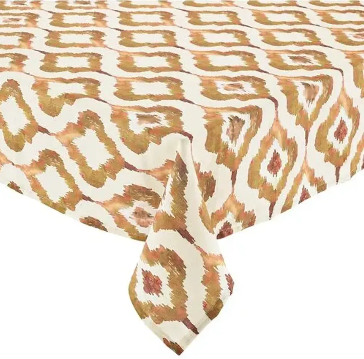 Watercolor Ikat Tablecloth - Kim Seybert - Orange