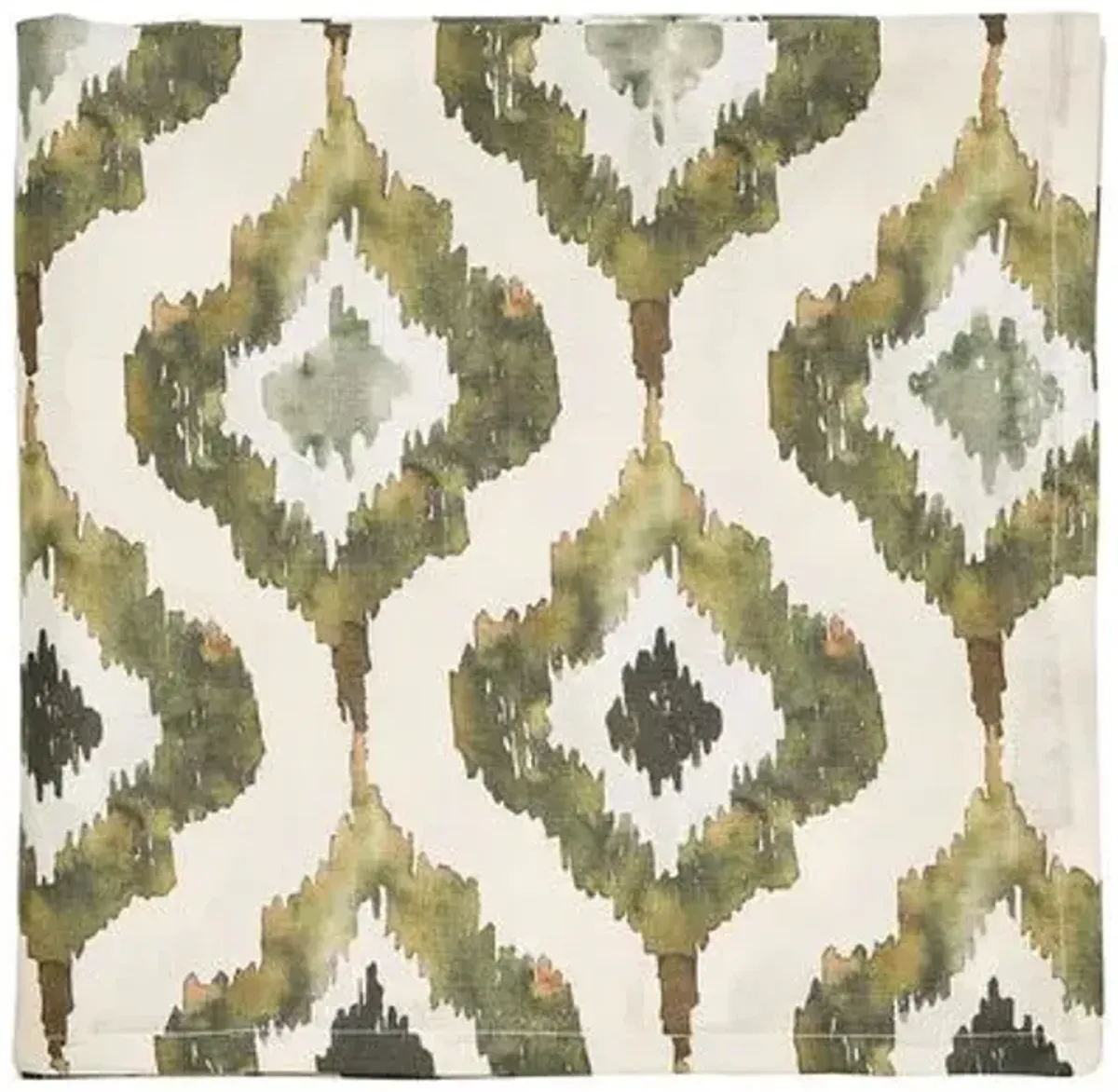 Watercolor Ikat Tablecloth - Kim Seybert - Green