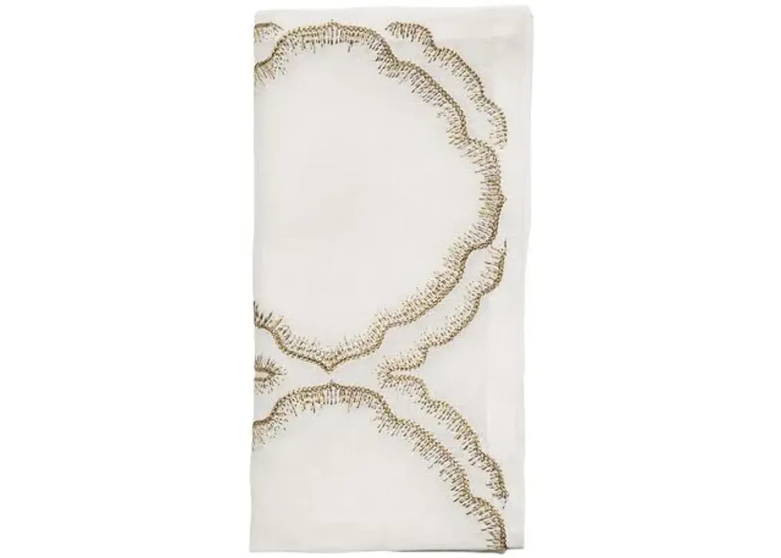 Set of 4 Daydream Napkins - Kim Seybert - White