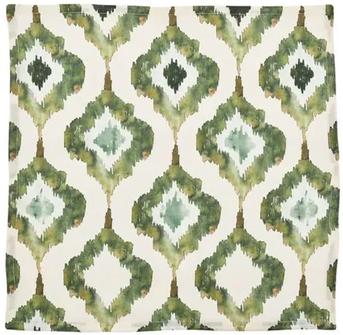 Set of 4 Watercolor Ikat Napkins - Kim Seybert - Green