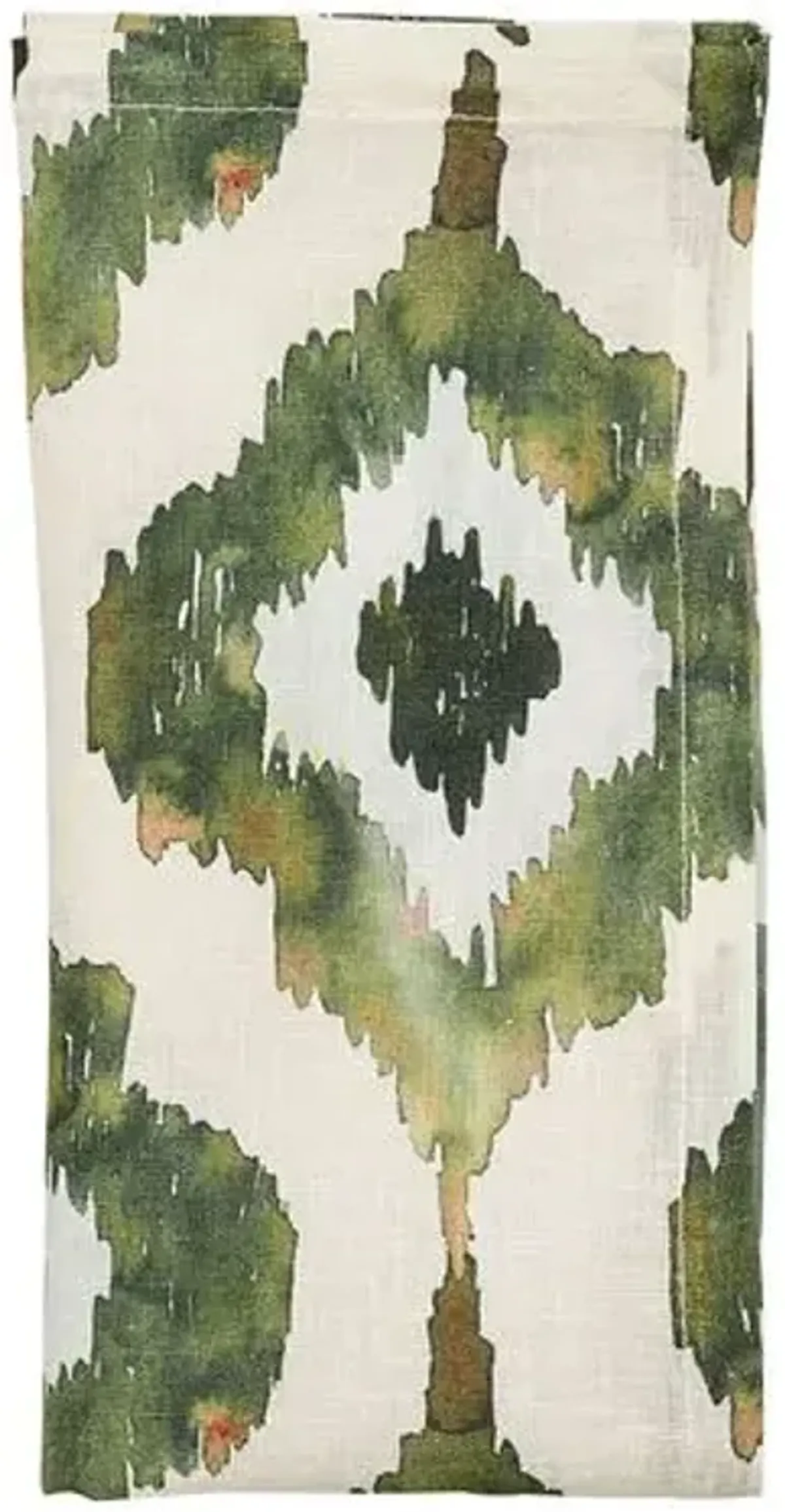 Set of 4 Watercolor Ikat Napkins - Kim Seybert - Green