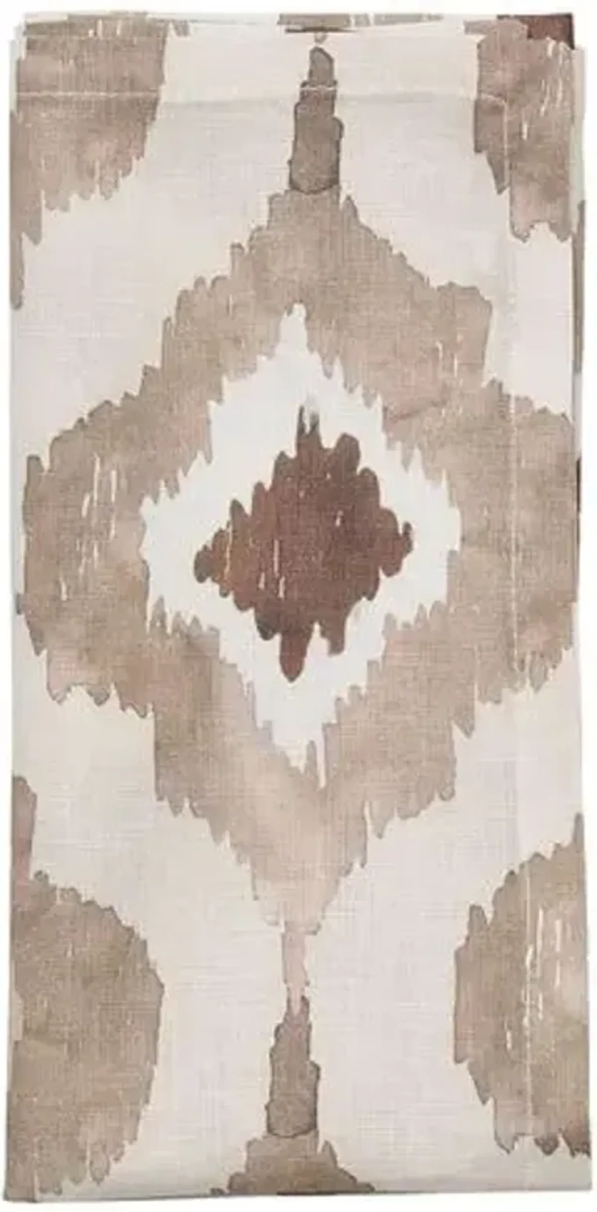 Set of 4 Watercolor Ikat Napkins - Kim Seybert - Brown