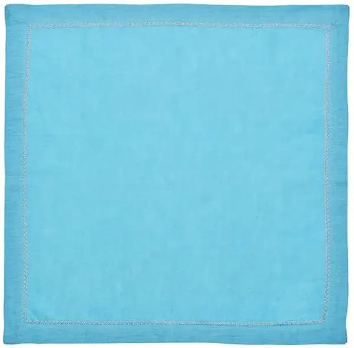 Set of 4 Classic Napkins - Kim Seybert - Blue