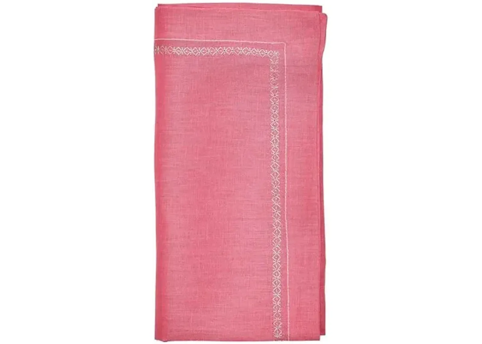 Set of 4 Classic Napkins - Kim Seybert - Pink