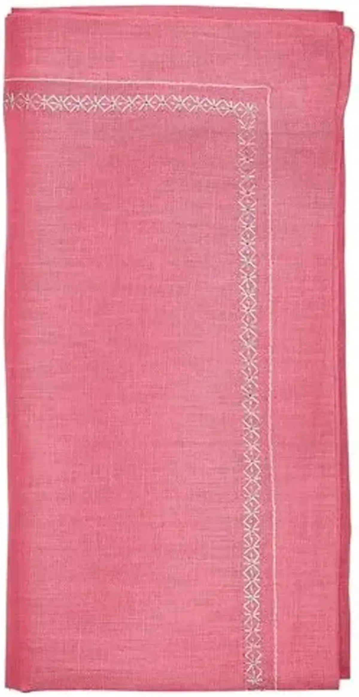 Set of 4 Classic Napkins - Kim Seybert - Pink