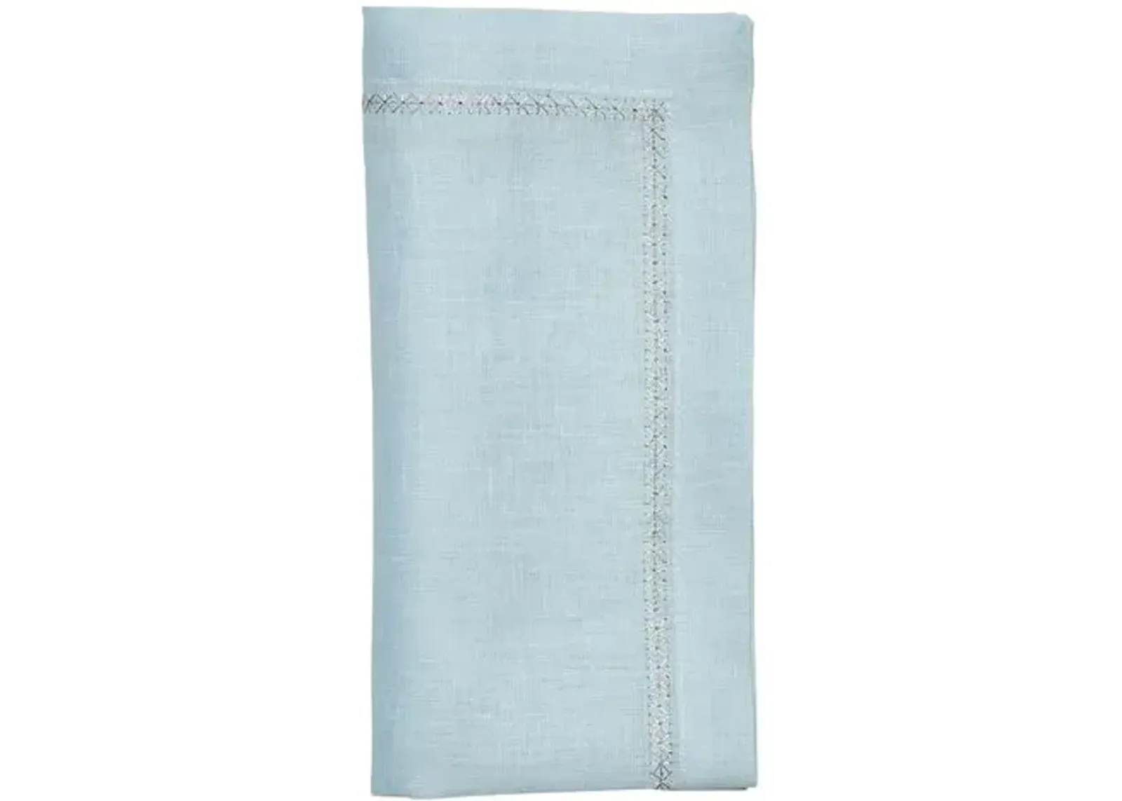 Set of 4 Classic Napkins - Kim Seybert - Blue