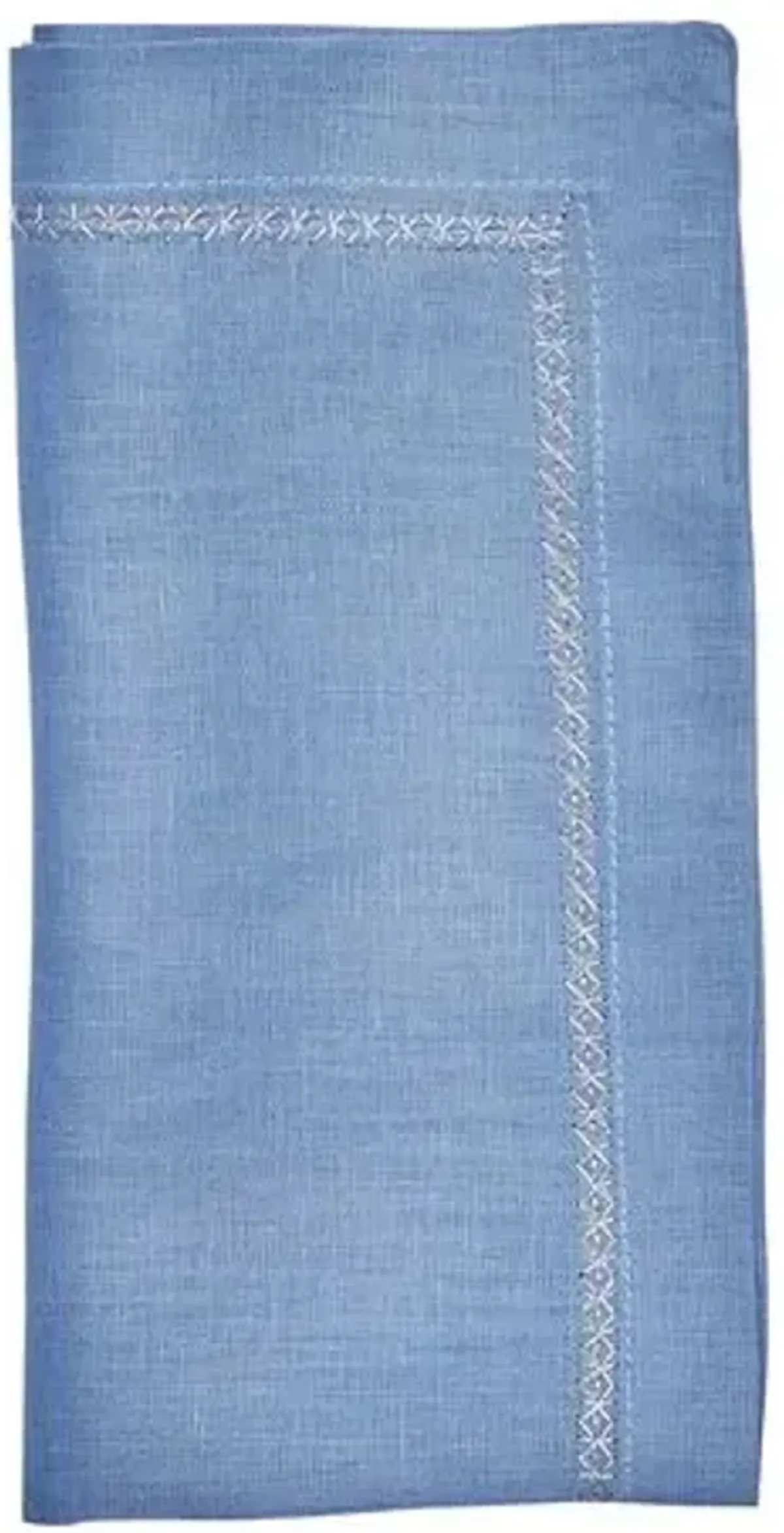 Set of 4 Classic Napkins - Kim Seybert - Blue