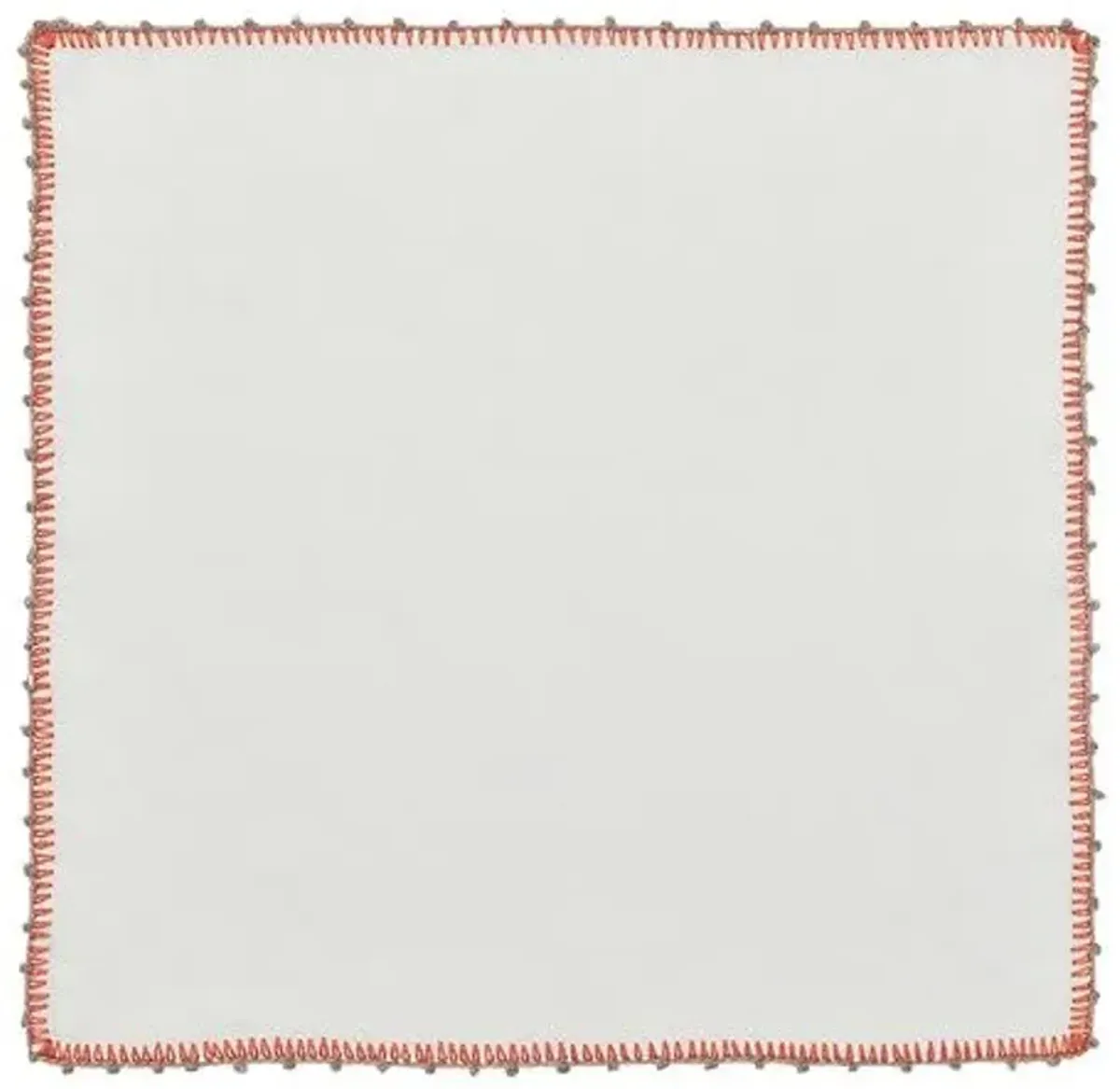 Set of 4 Knotted Edge Napkins - Kim Seybert - Orange