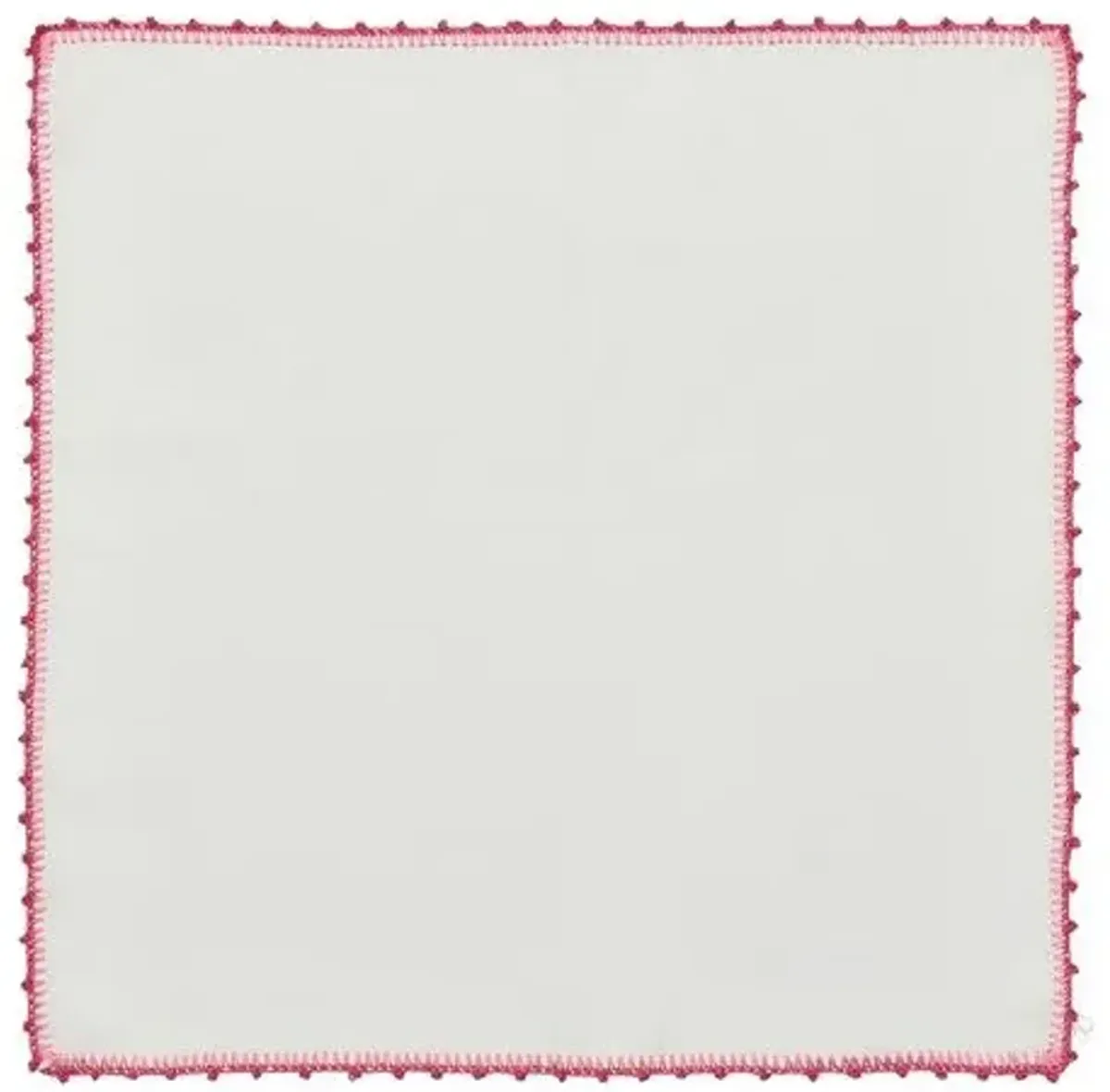 Set of 4 Knotted Edge Napkins - Kim Seybert - Pink