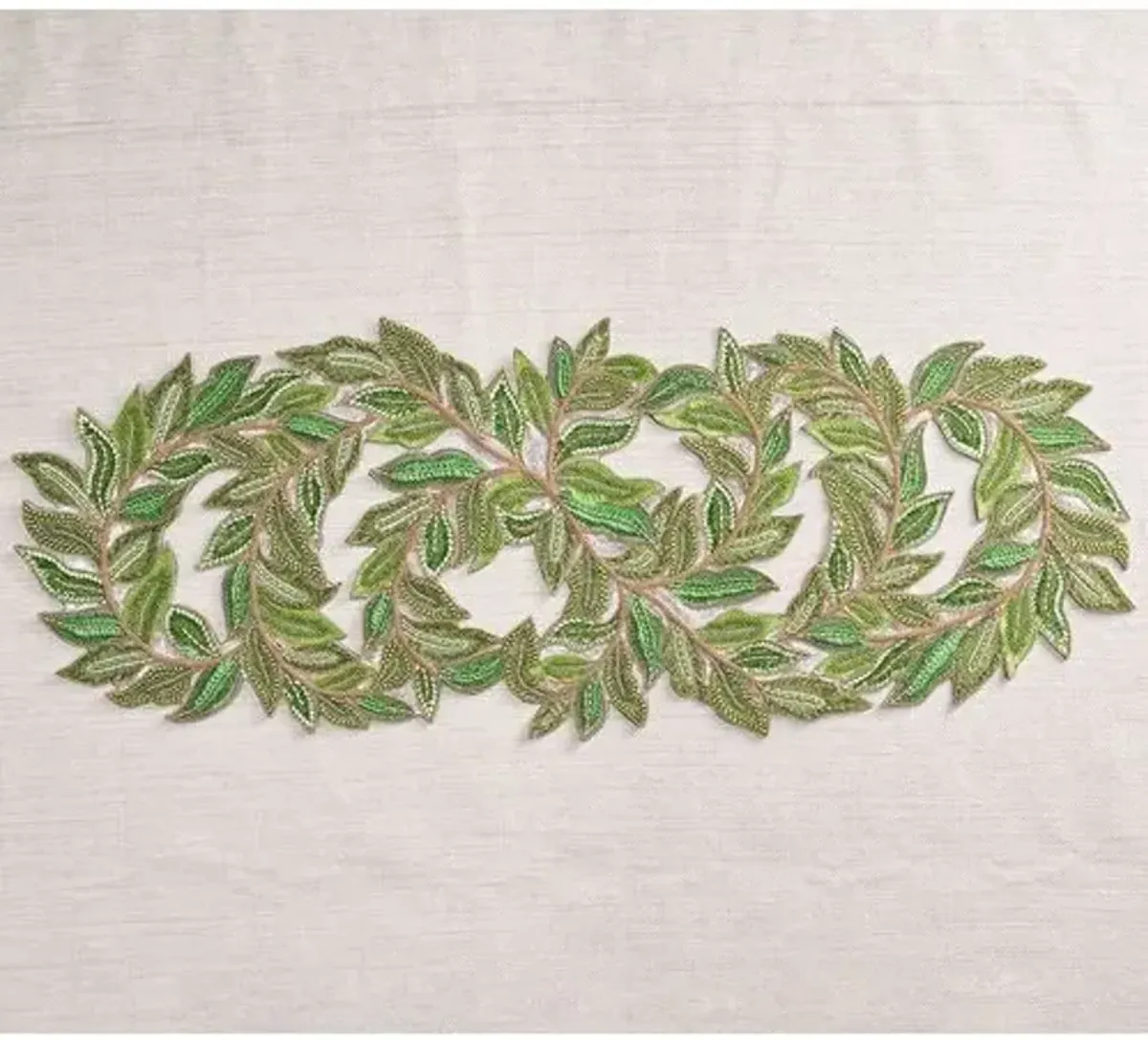 Trellis Runner in Green & Gold - Kim Seybert