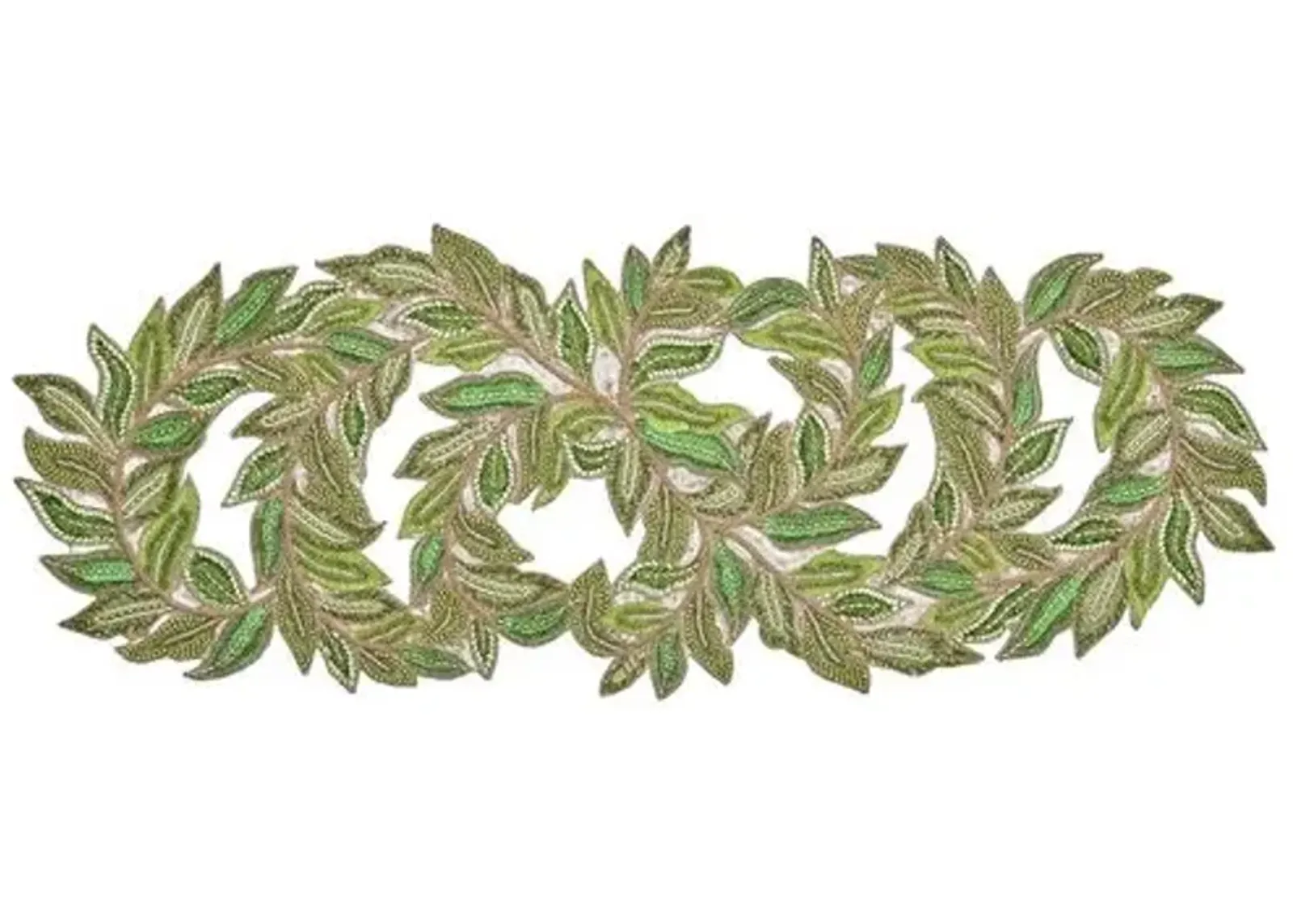 Trellis Runner in Green & Gold - Kim Seybert