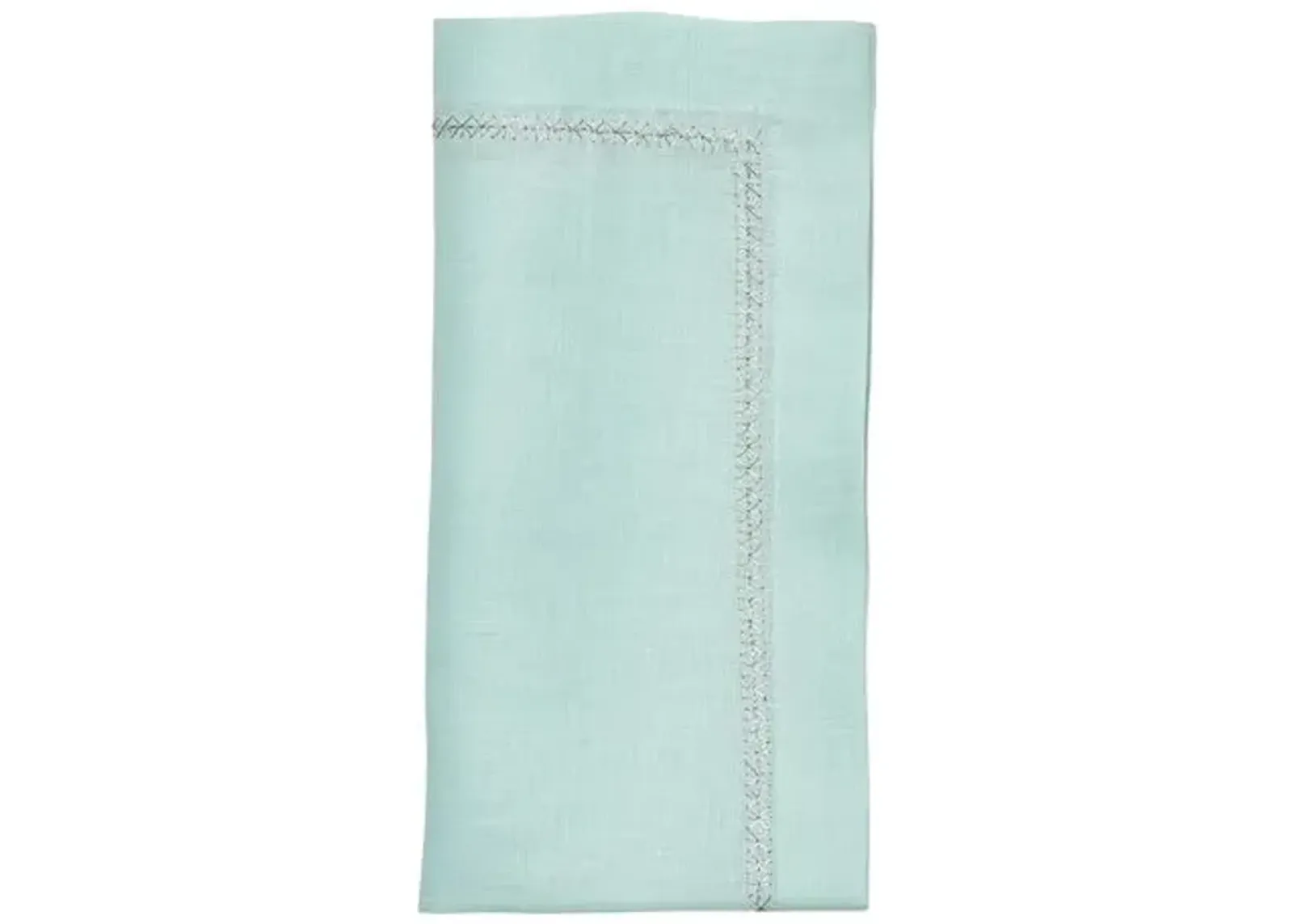 Set of 4 Classic Napkins - Kim Seybert - Green