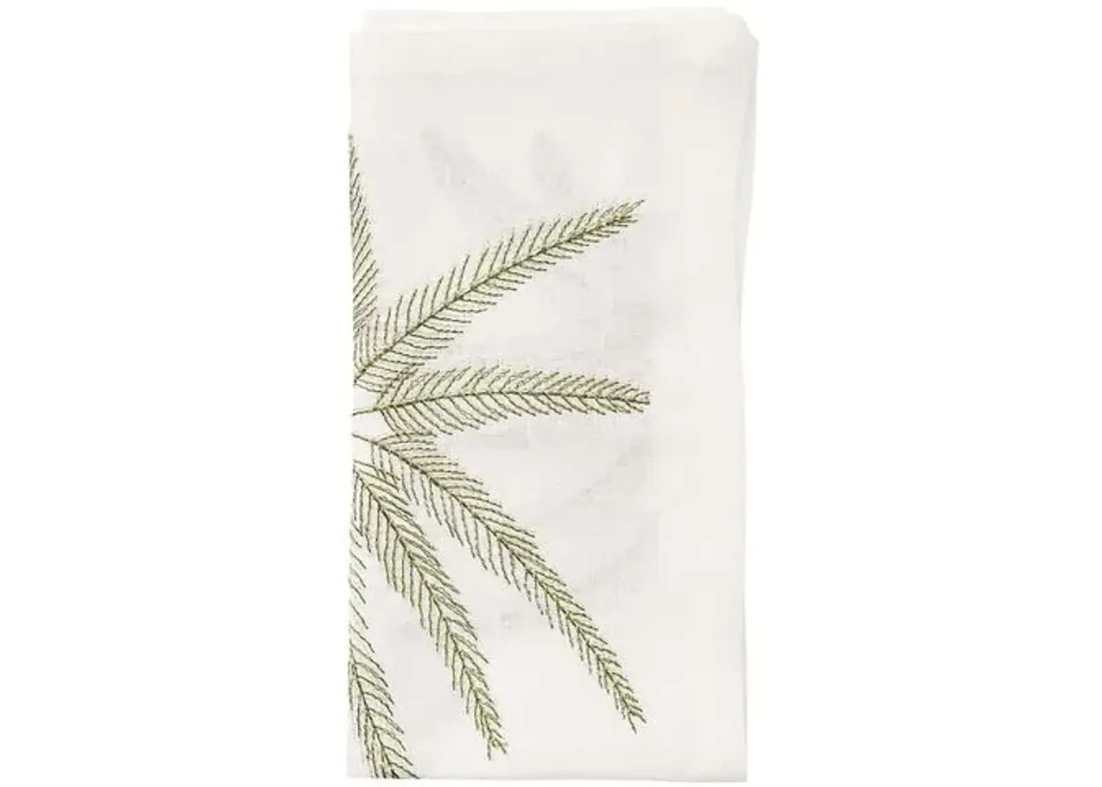 Set of 4 Palm Coast Napkins - Kim Seybert - Green