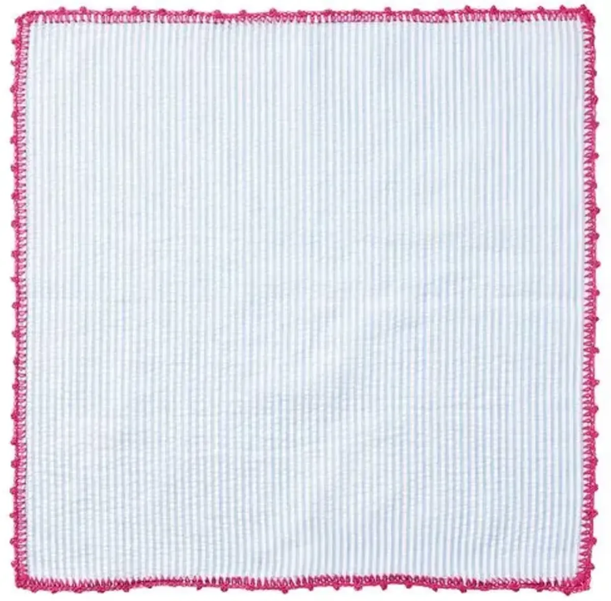 Set of 4 Seersucker Napkins - Kim Seybert - Pink