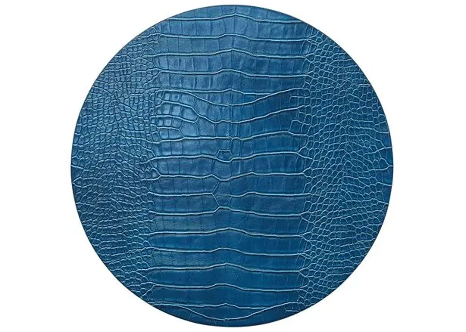 Set of 4 Croco Placemats - Kim Seybert - Blue