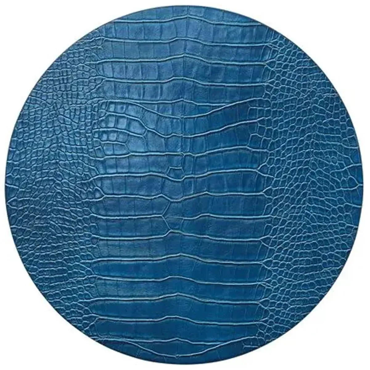 Set of 4 Croco Placemats - Kim Seybert - Blue